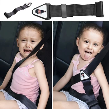 Cintura di sicurezza per bambini da 1-6 pezzi, previene il movimento, chiusura regolabile, sicura e confortevole, sedile anti-strangolamento al collo