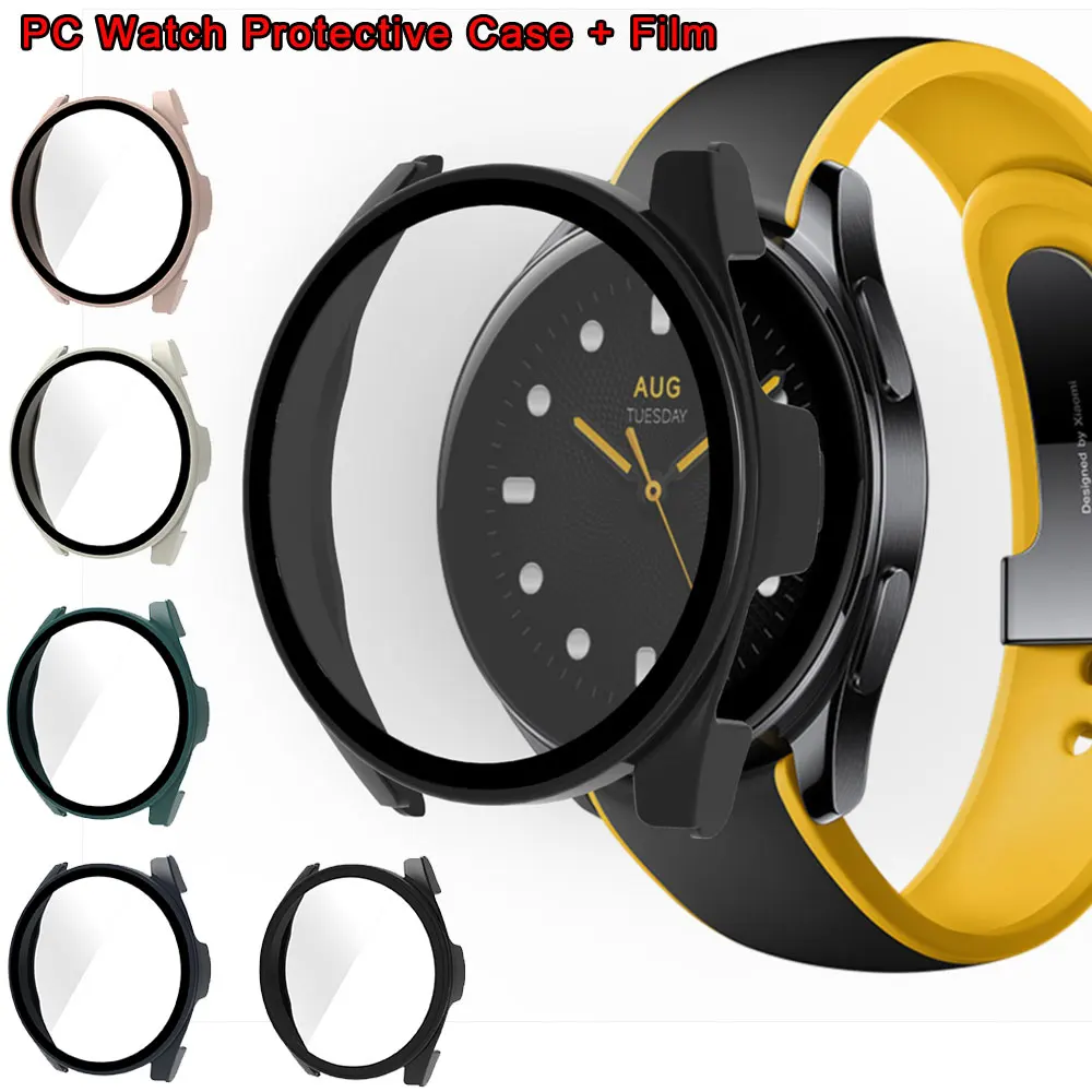 

PC Watch Protective Case Cover For Xiaomi Watch S2 42mm 46mm SmartWatch Shockproof Full Screen Protector Shell /W Tempered Film