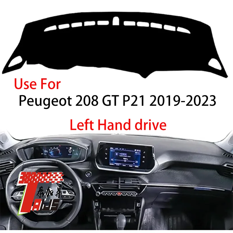 TAIJS Factory Casual Simple Polyester Fibre Car Dashboard Cover For Peugeot 208 GT P21 Left hand drive