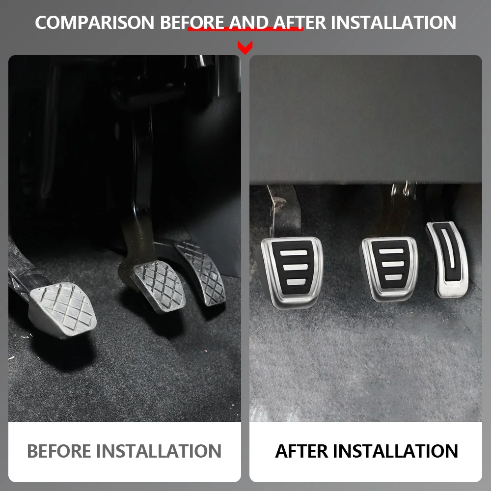 Car Pedal Covers For Volkswange VW Polo Bora Jetta Golf 4 MK4 IV Jetta MK4 For Audi A1 A3 TT Skoda Fabia Rapid