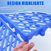 ABWR-Plastic Pallet, Waterproof Grid Ventilated Pallet, Storage Grid Mat For Garage Kitchen Supermarket Storage Basement,4Pcs 4