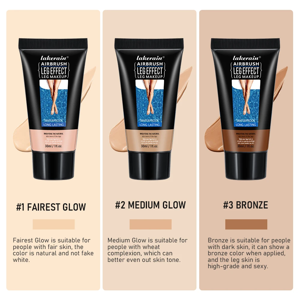 Leg Makeup Even Skin Tone Body Lotion Airbrush Leg Moisturize Liquid Body Foundation Fake Tan Cream Women And Men Comistics