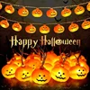 1.5M/3M LED Pumpkin Light String Christmas Decoration Battery Operated DIY Fairy Lamp Festoon New Year 2024 Happy Party Lights 1