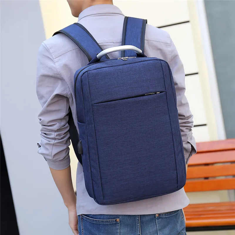Oxford Ultralight Backpack Multifunction Anti-Theft Office Men USB Charging Backpack Laptop Notebook Travel School Business Bag