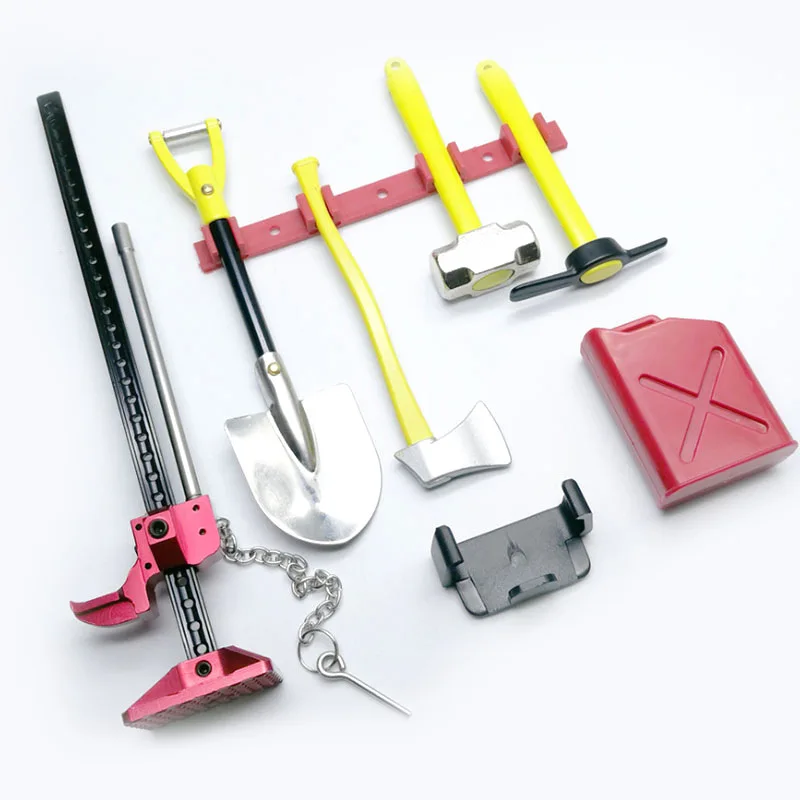 Rc Crawler 1:10 Accessori Mini Serbatoio Carburante Verricello Jack Tools Kit Per Axial Scx10 Tamiya Cc01 D90 D110 Rc Truck Car Parts