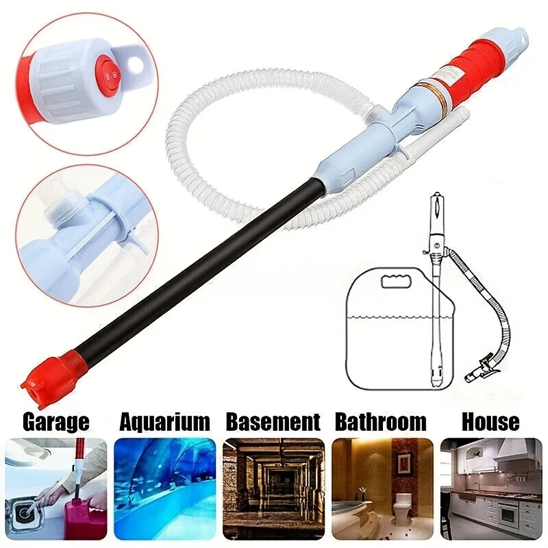 Liquid Transfer Pump Flexible Leak-proof Battery Operated Reusable Button Operation ABS Automatic Oil Fuel Pump Car Maintenance fuel pump oil pump fuel transfer pump liquid transfer pump
