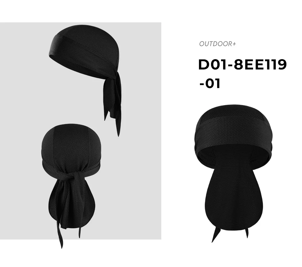 Lightweight Short Tail Breathable Adjustable Du-Rag/ Bandana/ Headband/ Headwear