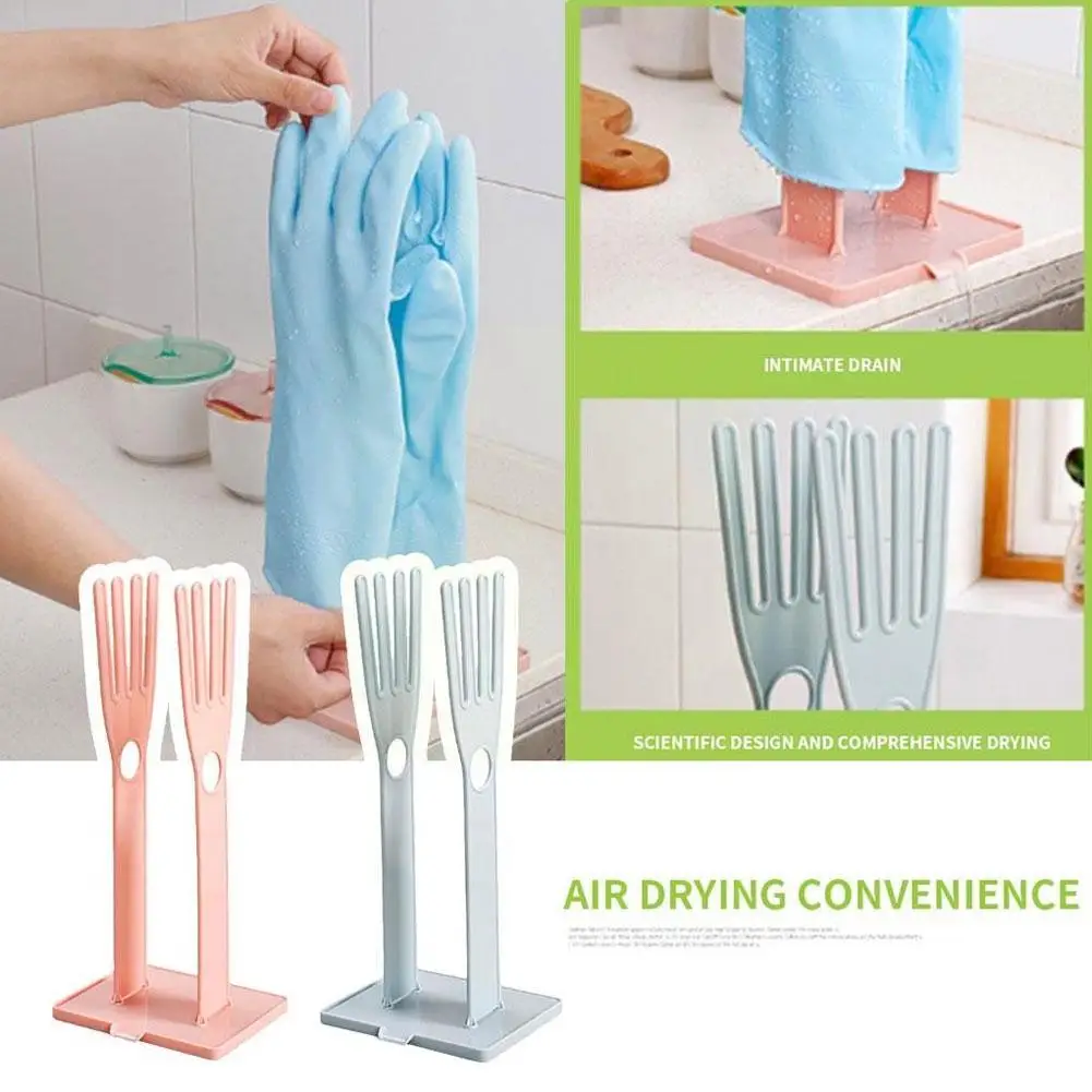 2 Color Portable Glove Drying Rack Removable Desktop Drainage Storage Rack For Kitchen Dish Towel Drying Washing 1pcs S4t7