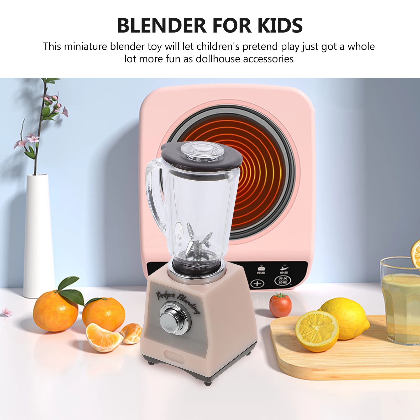 Toy Kitchen Kids Miniature Appliances Accessories Maker Smoothie Juicer Tiny Play Pretend Playset Real Toys Really 3