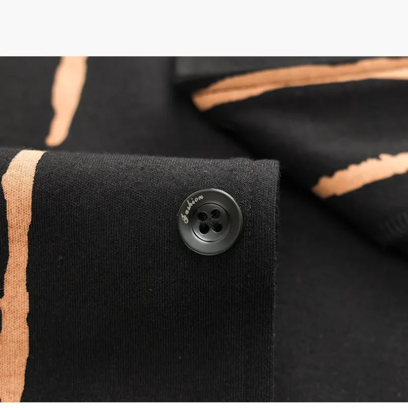 2024 New Couple Pajamas Spring Autumn Women's Cotton Long-Sleeved Striped High-Grade Homewear Men's Plus Size Sleepwear Suit