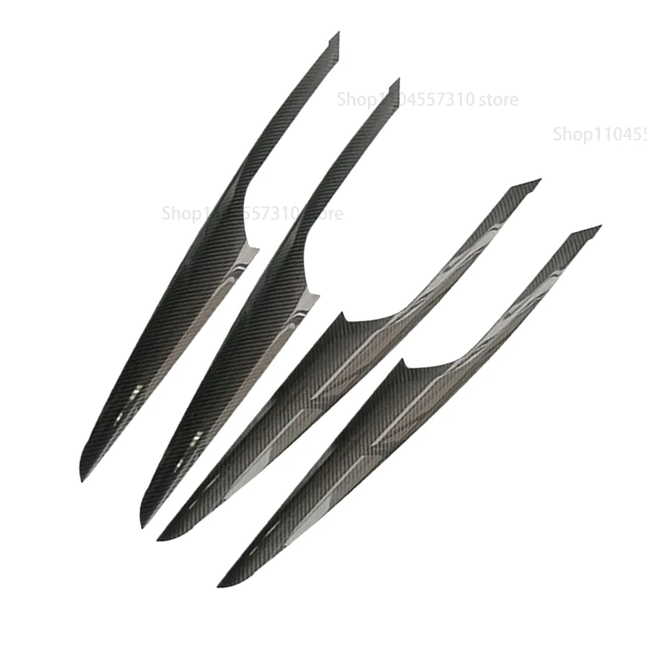 4pcs 탄소 섬유 인테리어 액세서리 BMW X3 G01 2023up 용 내부 도어 핸들 패널 장식 커버 트림