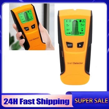 3 In 1 Metal Detector Find Metal Wood Studs AC Voltage Live Wire Detect Wall Scanner Electric Box Finder Wall Detector