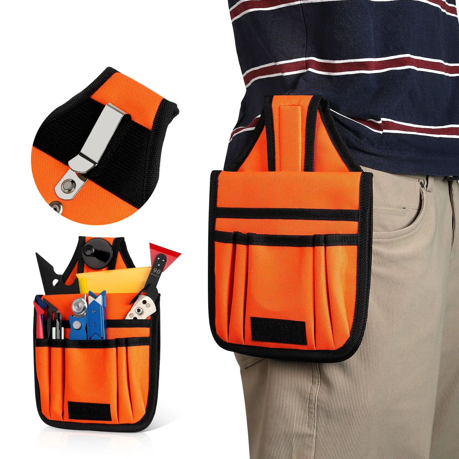 Tool Bag Car Wrap Vinyl Tool Multi Function Waist Bag Oxford Cloth Pouch Storage Window Tint Tools