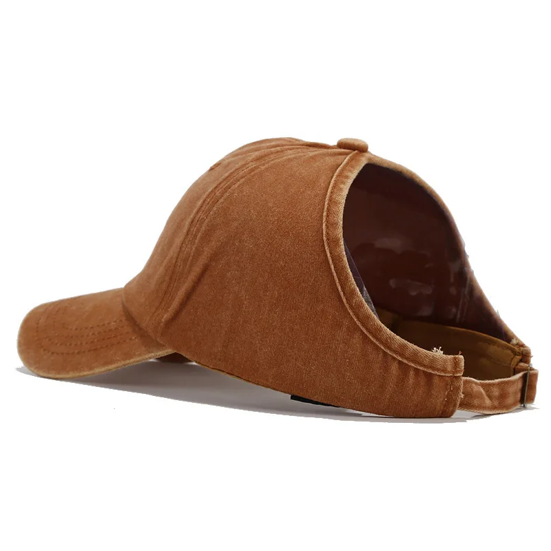 1 Stück Retro Washed Backless Baseball Cap für Damen, Sommer Outdoor Sport Pferdeschwanz-Kappe, Stylischer und Vielseitiger Sonnenhut für den Alltag – Detail 11