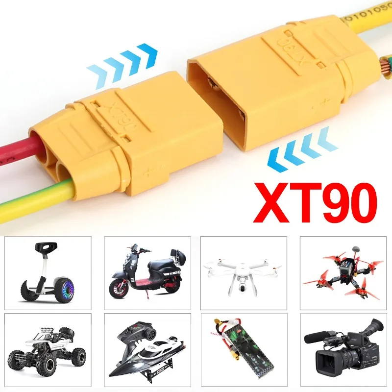Connecteurs XT90 Mâle/Femelle Lot 1-10 Pièces pour Batterie RC