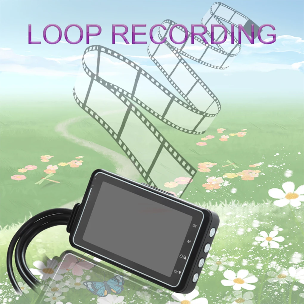 

3-дюймовый видеорегистратор для мотоцикла, видеорегистратор для мотоцикла, видеорегистратор для вождения HD