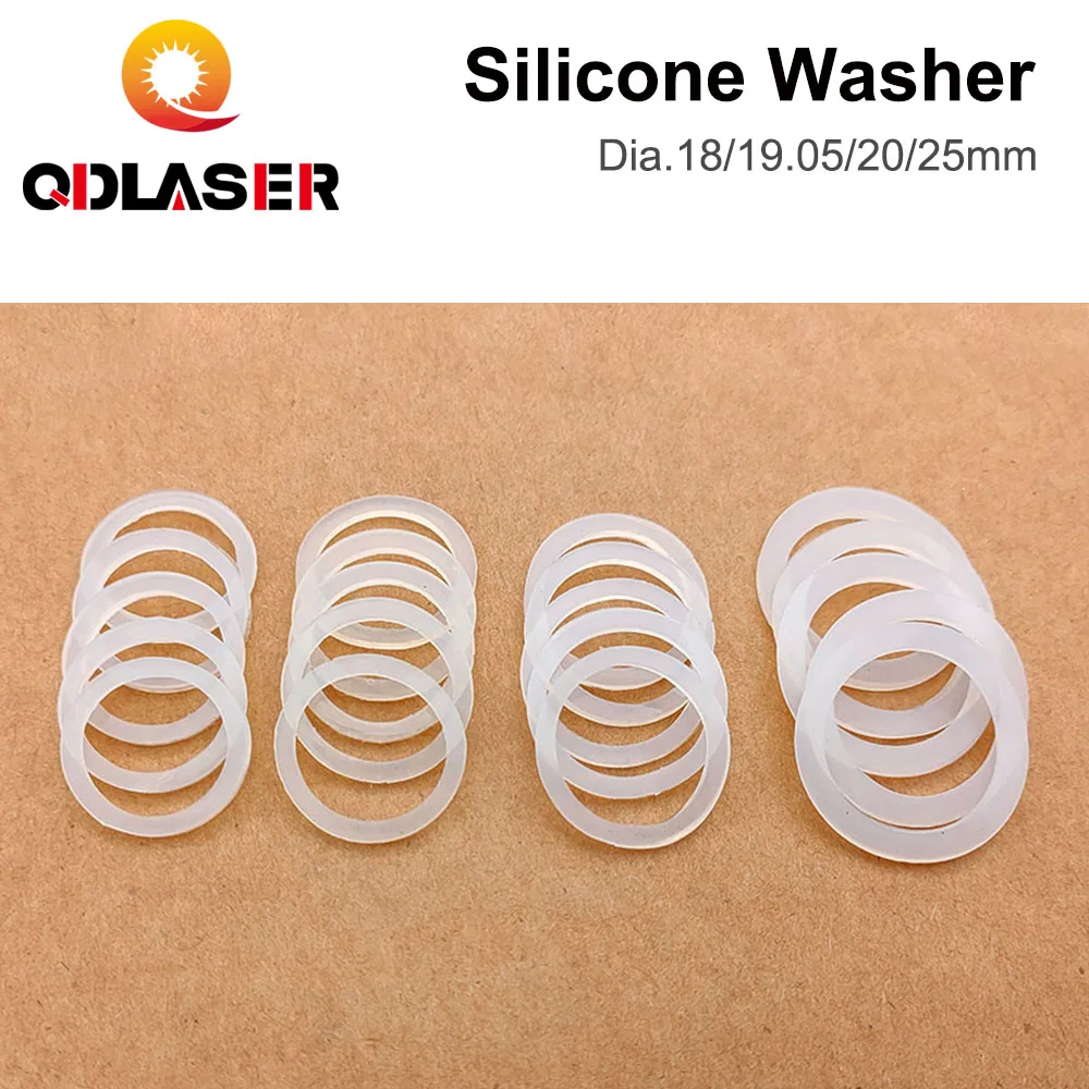 QDLASER 레이저 렌즈 실리콘 와셔, 직경 18mm, 19.05mm, 20mm, 25mm, CO2 레이저 초점 렌즈 거울, 5 개