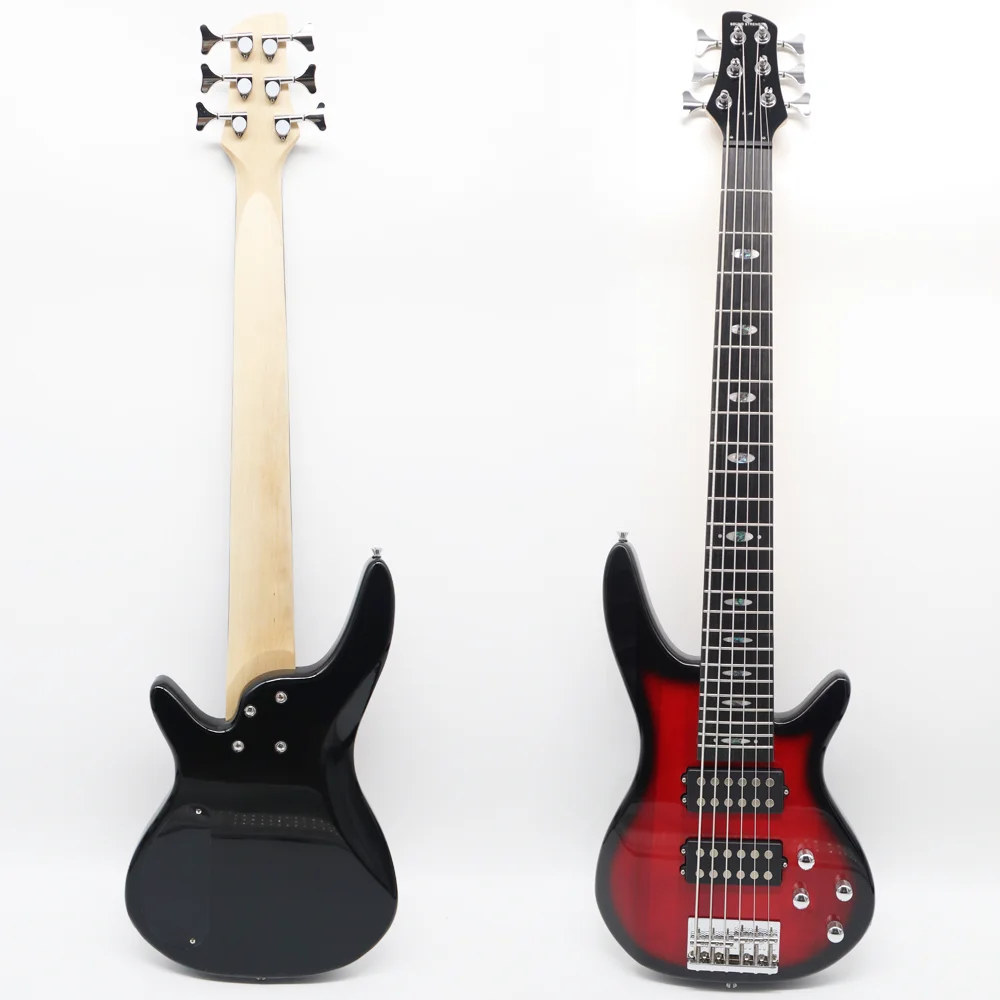 エレクトリックベースギター、6弦、24フレット、ハムバッカー