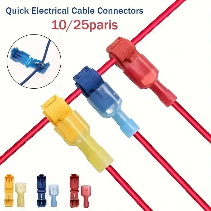 50pcs Quick Electrical Cable Connectors Lock Wire Terminals