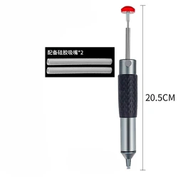 Enhanced Aluminum Desoldering Pump: Powerful Vacuum Solder Removal Tool (Silicone - long)