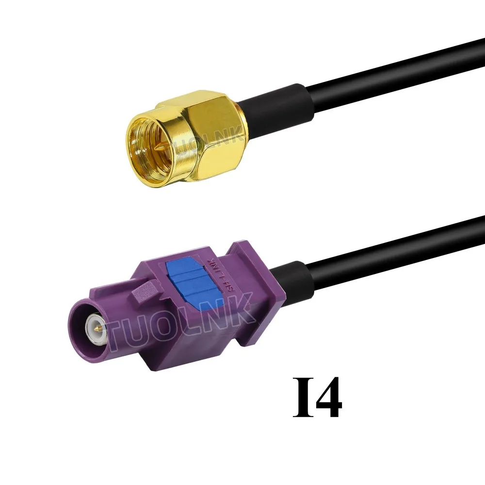Cavo sdoppiatore tipo Y ad angolo retto Fakra C maschio a doppio Fakra C femmina con diodo RG174 cavo di prolunga per antenna GPS per auto a spirale  13