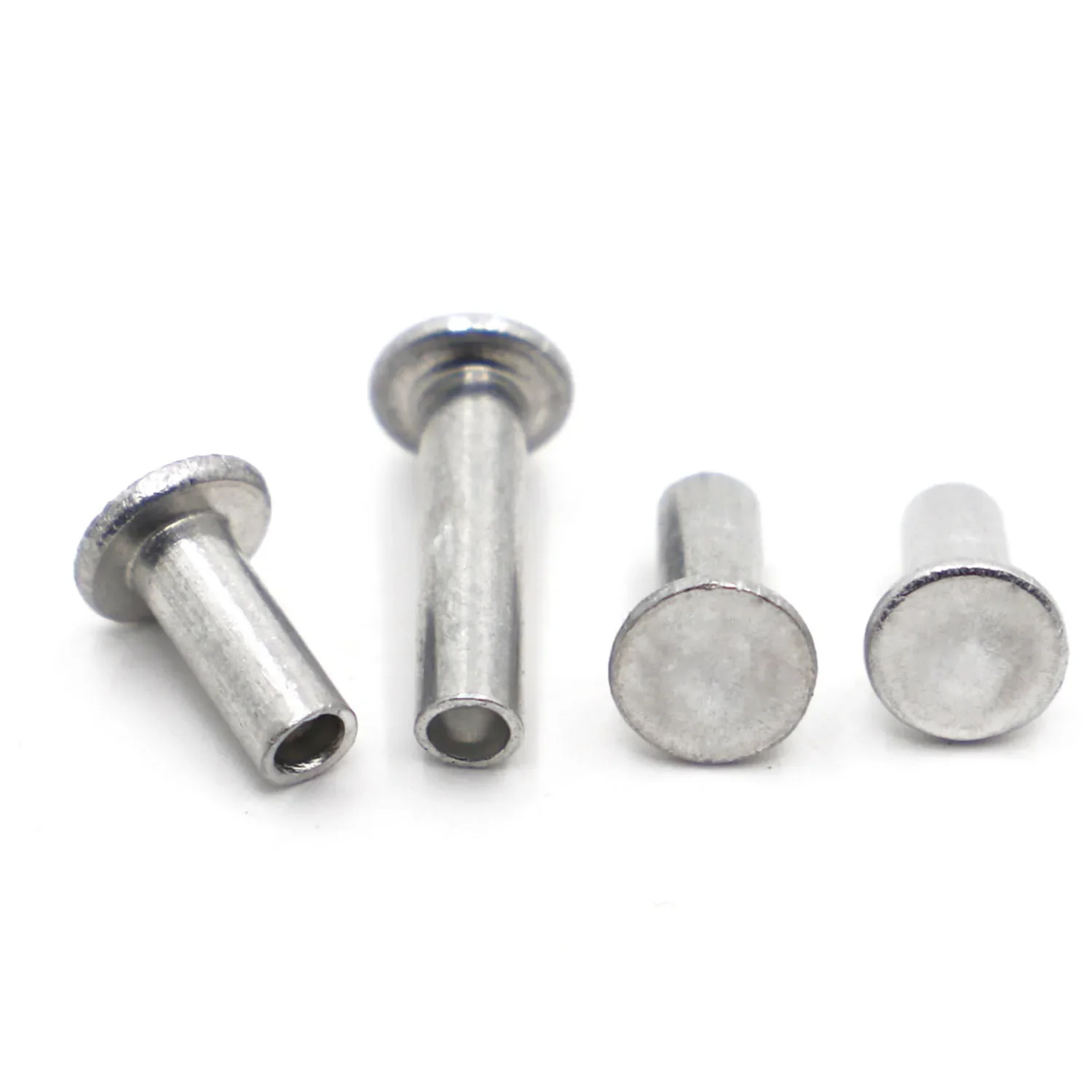 Aluminium Flat Truss Head Semi-hollow Rivet M2 M2.5 M3 M4 M5 M6 Socket Shank Semi-tubuler Bolts GB875 10/20/50pcs rivets and fasteners,rivets and screws