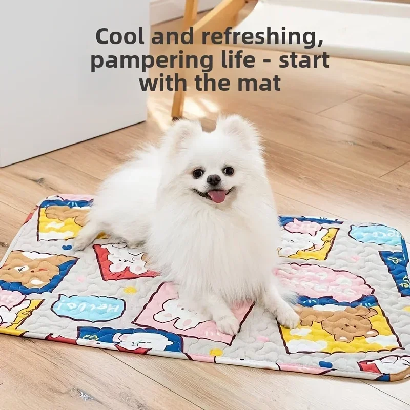 Cooling Pet Sleeping Mat - Comfortable for Cats  Dogs
