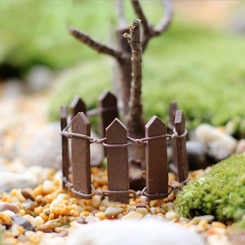 Recinzione in miniatura staccionata LED decorazione natalizia in legno a scelta