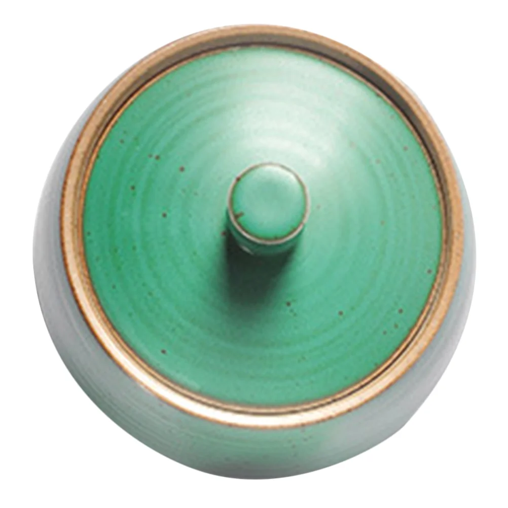 

Ceramic Tea Candy Jar Sugar with Lid Canister for Bags Food Cookie Ceramics Leaves Jars Loose Storage