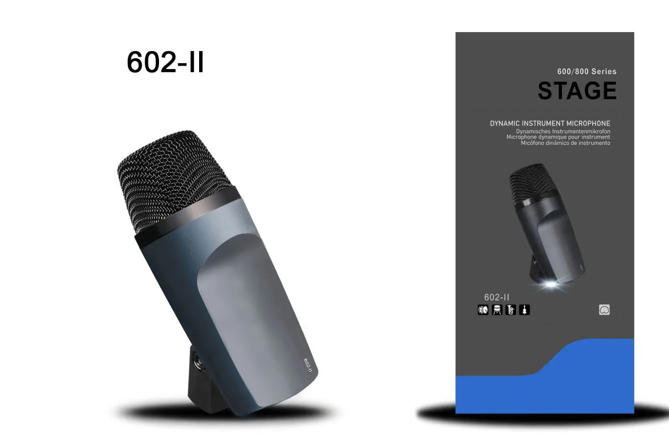 

602-II 602 Kick bass drum dynamic instrument microphone pickup mic for Hot selling Free Shipping High quality