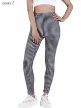 

CHSDCSI Workout Spandex Pencil Pants Casual Black White Diamond Printed Leggings Women Elastic Sexy Ladies Polyester Tights