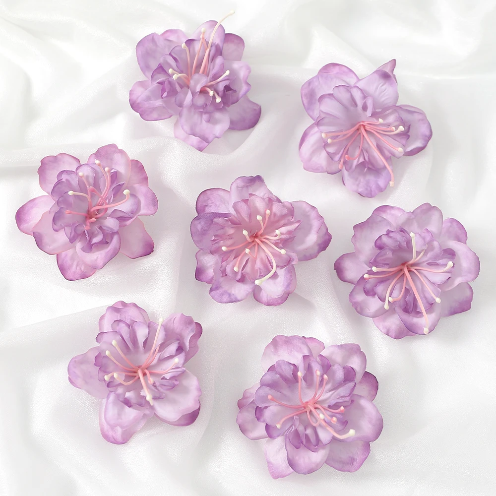 10 Stück künstliche Blumen, 5 cm, künstliche Blumen, Kopf für Heimdekoration, Hochzeitsdekoration, DIY, Braut, Haarkranz, Basteln, Geschenke, Zubehör – Detail 13
