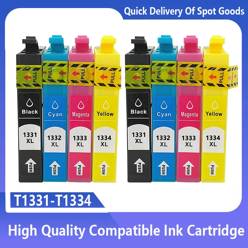 

Compatible T1331 T1332 T1333 T1334 Ink Cartridge For Epson Stylus N11 NX420 T12 T22 TX120 NX125 TX129 TX420 printer