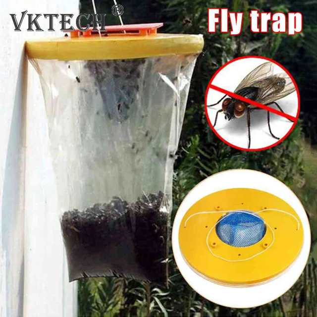 Forró Eldobható Drosophila Légyfogó Csapda Rovarbogár -Gyilkos Lógó Legyek Fogó Táska A Szabadtéri Farm Légycsapda Ellenőrzéséhez