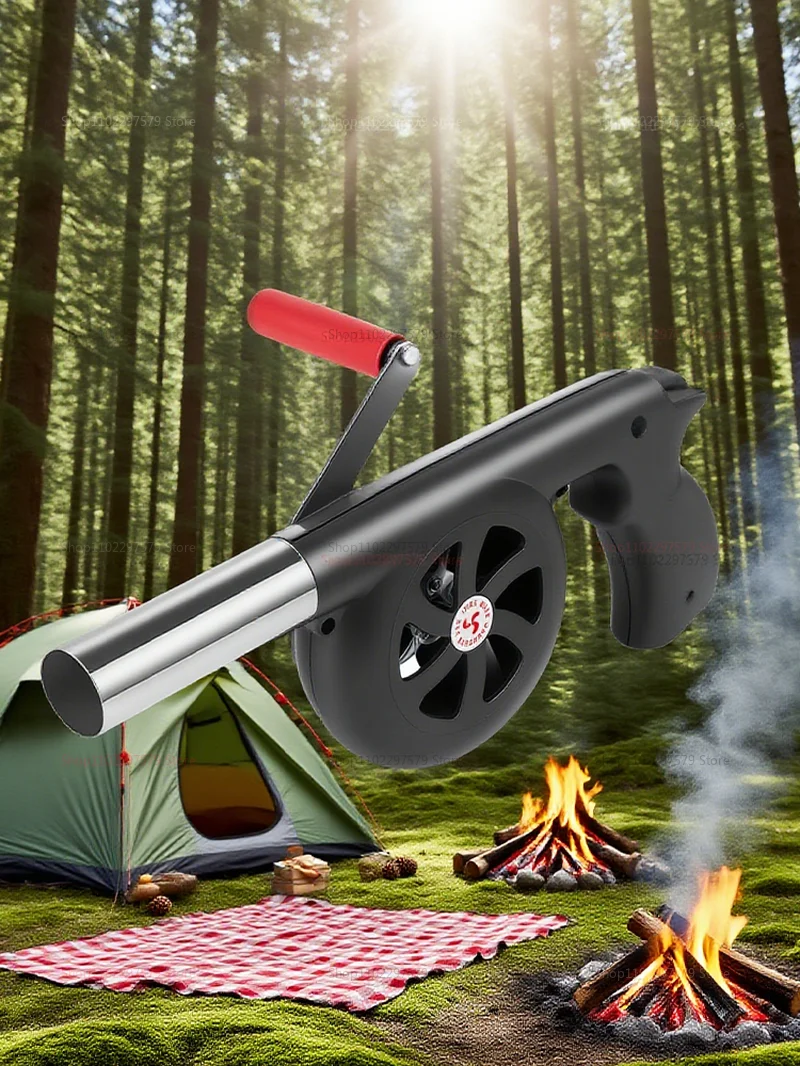 Description Picture 3 of itemCamping BBQ Hand-BBQ Charcoal Blower - Lightweight Portable Outdoor Aid Fire Handheld Cooking Tool for Outdoor BBQ Bangfire