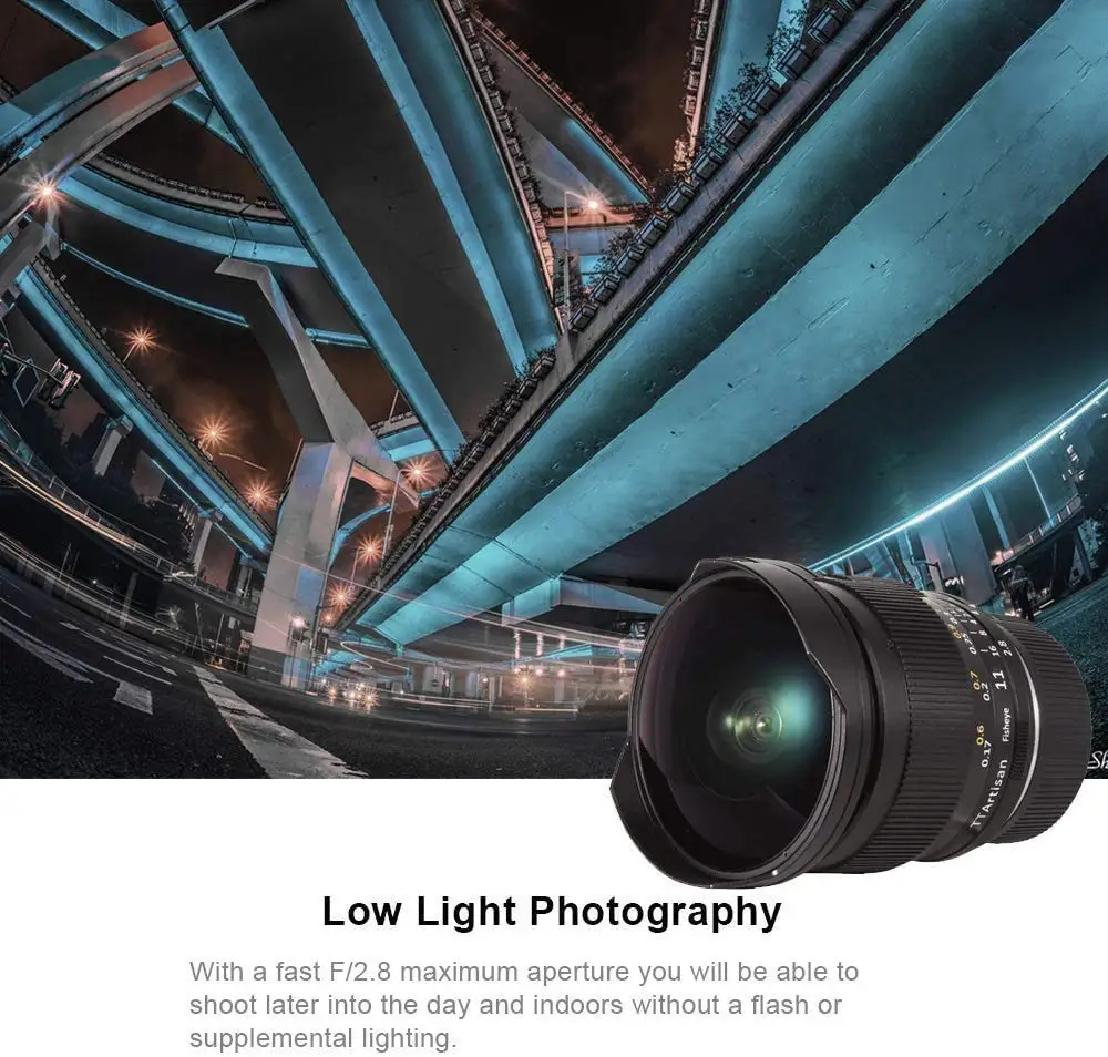 TTArtisan 11mm F2.8 풀프레임 MF 초광각 f/2.8 어안렌즈 180 °    E, 캐논 EF, EOS-R, 후지 FX, 니콘 Z용 시야각