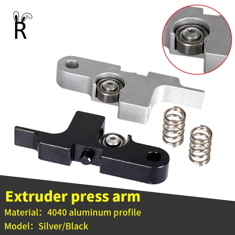 3D Printer Parts Extruder Press Arm Titan Aero 4040 Aluminum Profile With Spring Extrusion Head Assembly 3D Printer Accessories 4 pcs consumables hot bed leveling assembly accessories for metal printer screws