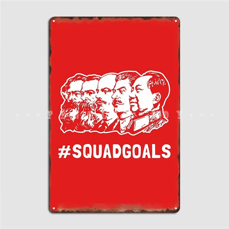 

Коммунистическая команда цели металлическая фотография роспись клуб домашний винтажный жестяной плакат