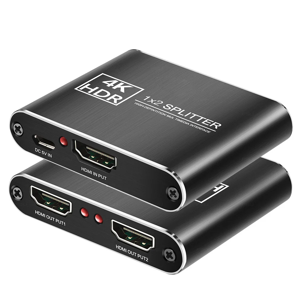 HDCP 4K HDMI Divisor compatible con Full HD Video HD Adaptador 1x2