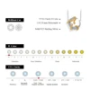 MINTYBOX D Color VVS1 Moon Moissanite Necklace for Women Solid 18K Yellow Gold S925 Silver Snake Pendant 50cm Fine Jewelry Party 2