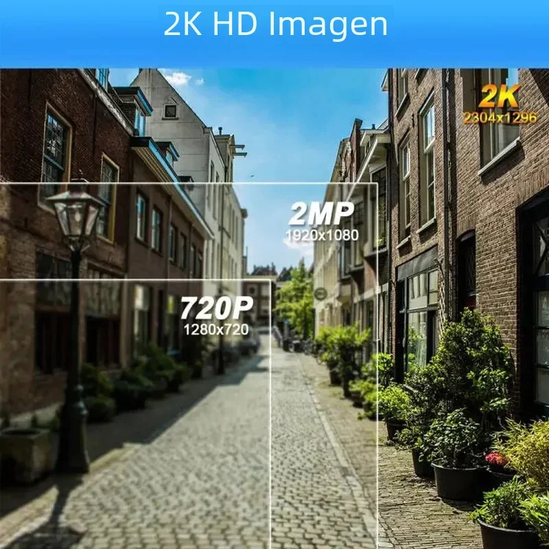Cámaras de seguridad inalámbricas para exteriores, 2K, 3MP, alimentado por batería, WiFi, Sirena, Audio bidireccional, impermeable 5 Venta de cadena de bolas online Cámaras de seguridad inalámbricas para exteriores, 2K, 3MP, alimentado por batería, WiFi, Sirena, Audio bidireccional, impermeable - Imagen 3
