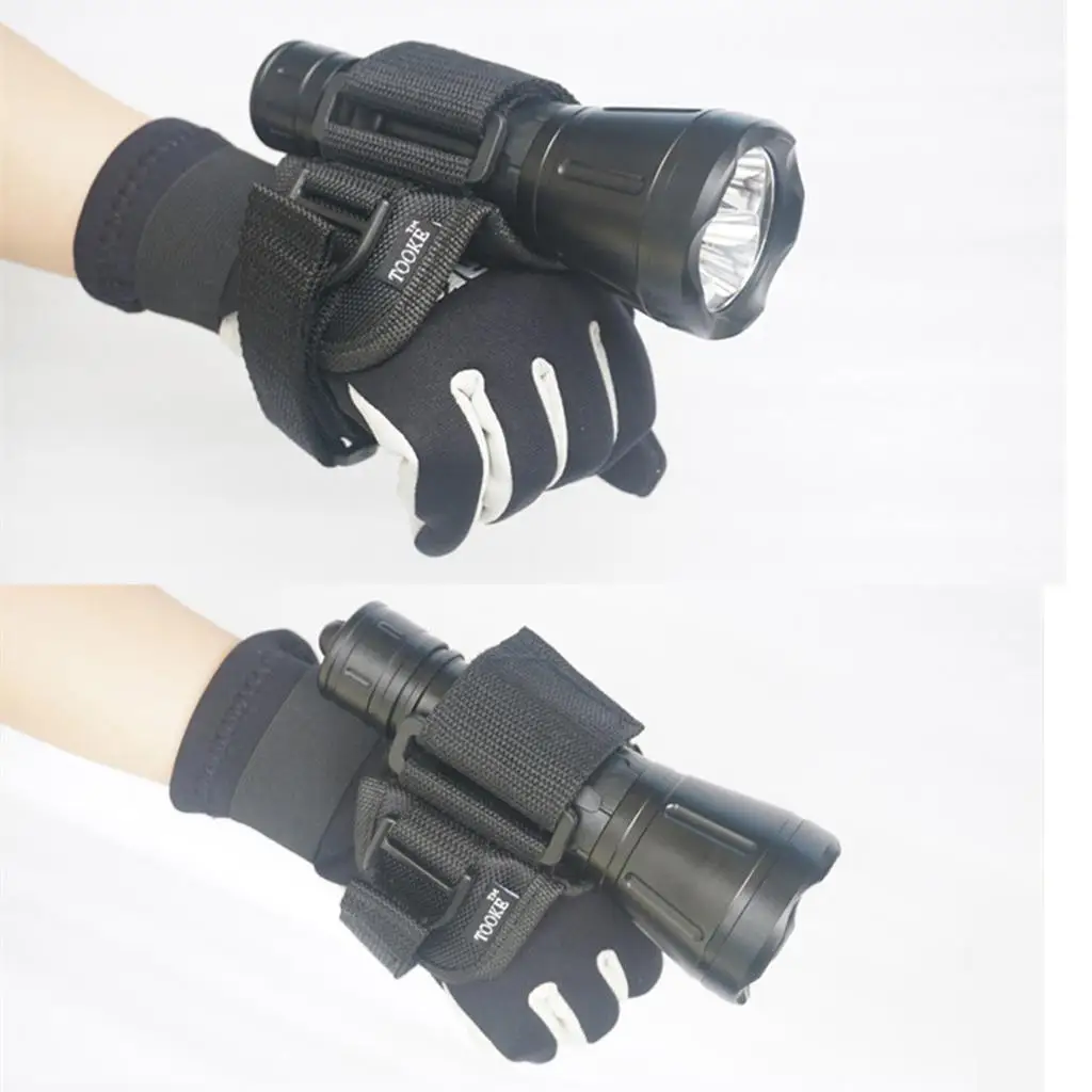 Diving Flashlight Holder Dive Glove Strap Underwater Snorkeling Wristband