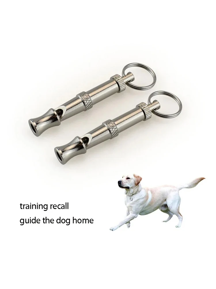 Ultrasonic Dog Training Whistle Stop Barking Device Silent Training Flute Puppy Behavior Control Keychain Pet Supplies
