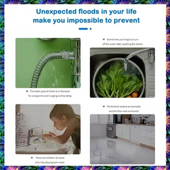 ZIZI Zigbee Water Immersion Sensor Water Leak Detector Water Linkage Alarm App Remote Monitoring Water Leak Detector 1