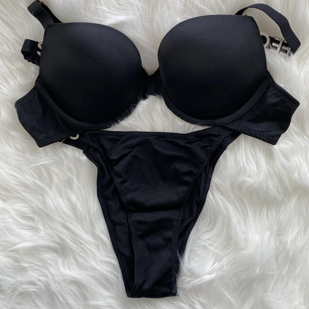 Damen Dessous Set Exquisites Spitzenbündchen Bh Und Slip Set_voghion.com