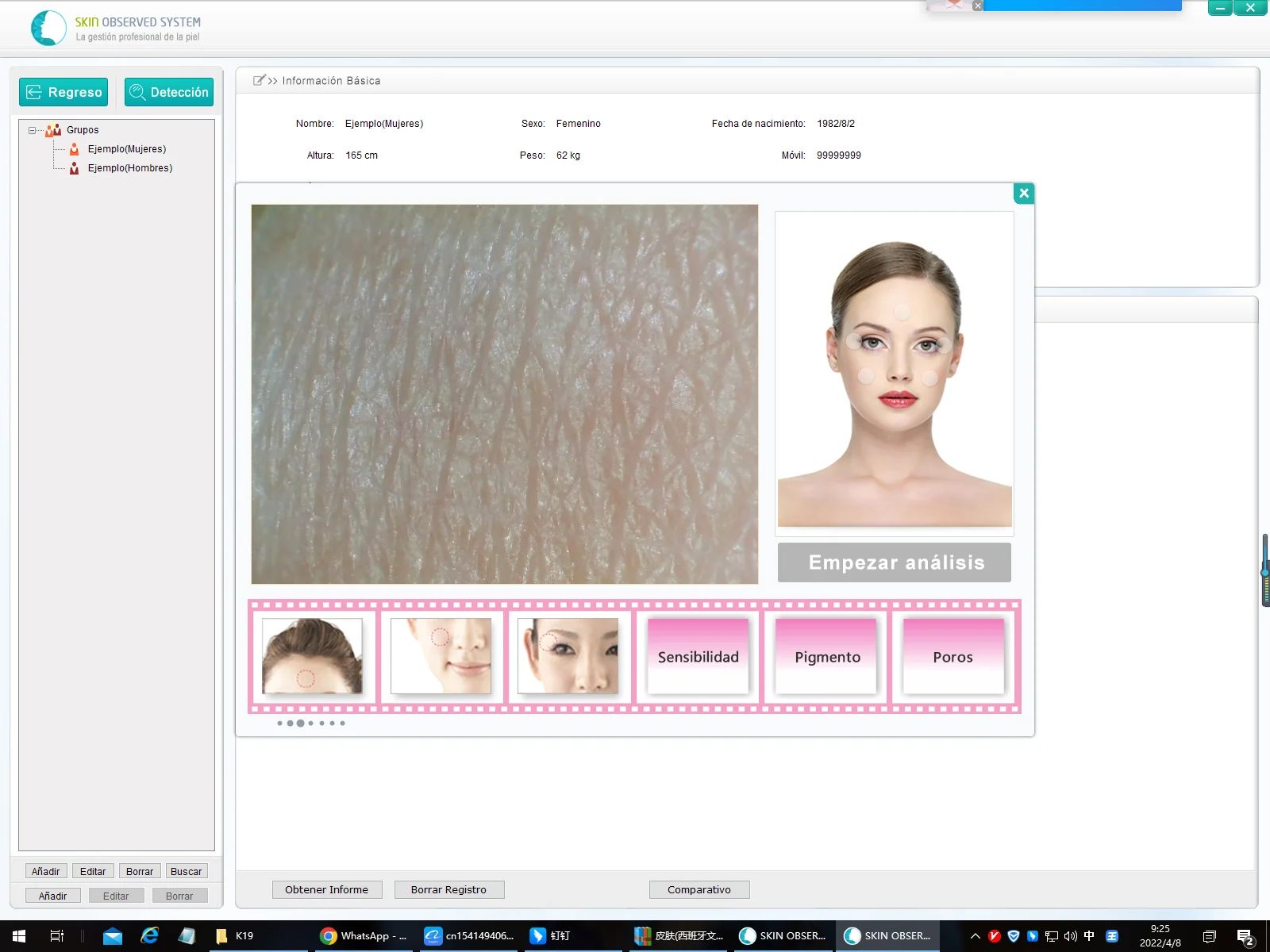 Intelligent Skin Analysis Pen Professional Facial Skin Detector ...