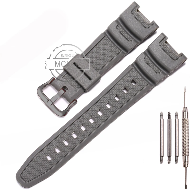 Waterproof Sport Resin Watchband with Pin Buckle