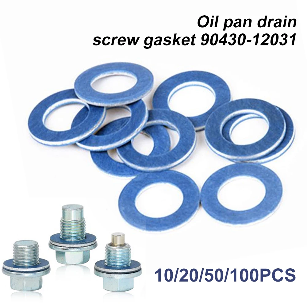 

20 PCS Car Engine Washer Oil Pan Gasket 12mm Thread Oil Drain Sump Plug Gaskets Nut Seal Ring For Toyota Lexus 90430-12031