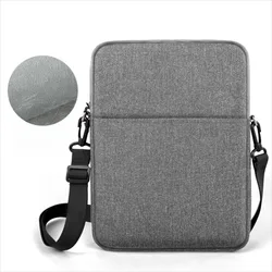 Large Capacity Tablet Sleeve Bag with Shoulder Strap - Shockproof & Waterproof Storage - 12 - 13.3 inch (Dark Grey-)