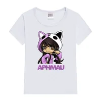 Aphmau Children Cotton Clothing Kawaii Princess girl T shirt Children's Clothing Cartoon Anime Boys Girls Shirt Summer Tops tee 5